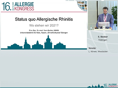 Status quo Allergische Rhinitis - PD Dr. med. Sven Becker auf dem 16. Deutschen Allergie Kongress