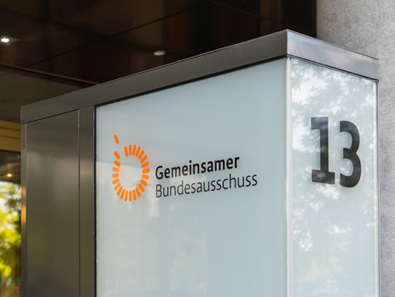 Eingang des Gemeinsamen Bundesausschusses in Berlin