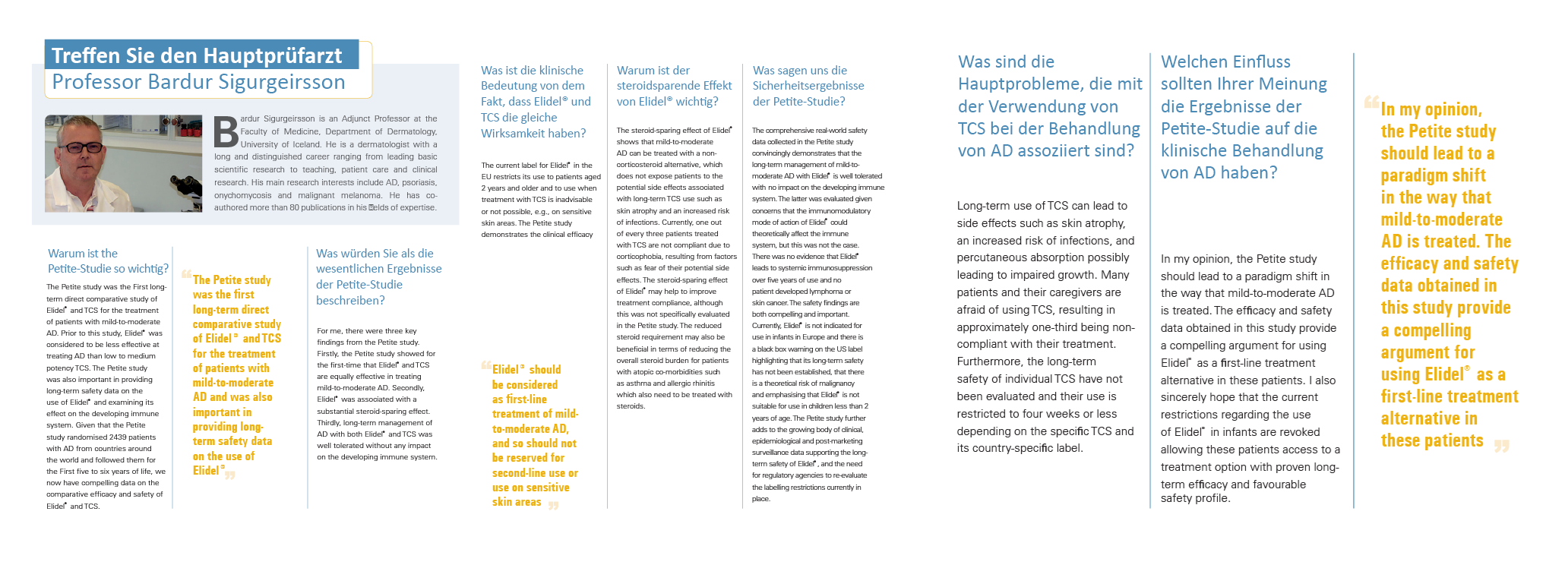 Prof. Sigurgeirsson Fragen und Antworten zur 5-Jahres Studie Elidel Insert button: Jetzt herunterladen
