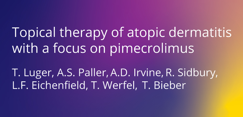 Publikation Topical therapy of atopic dermatitis with a focus on pimecrolimus