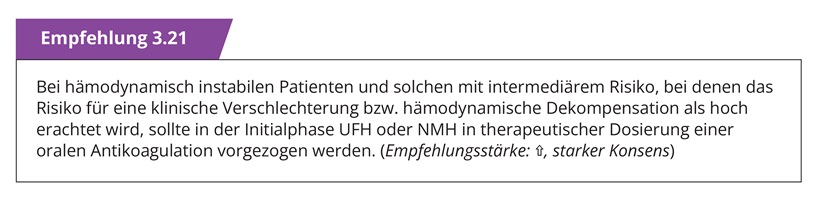 Empfehlung 3.31 Leitlinie