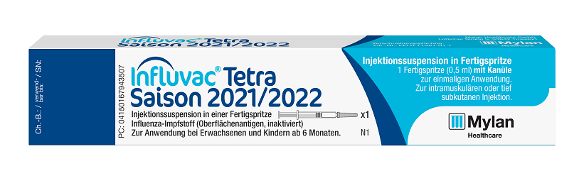 Influvac® Tetra Saison 2021/2022 Packshot